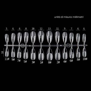 MANDORLA NAIL GEL TIPS ESTROSA - 12 MISURE 240 PZ. - immagine 2